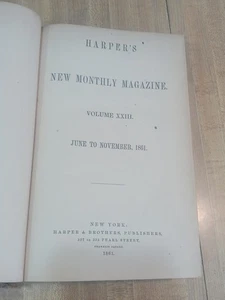 Harper's New Monthly Magazine Volume 23 1861 June To November (See Pictures) - Bild 1 von 19