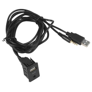 Car AUX USB Male Dash Flush Mount Mounting Adapter Suitable For Car/RVs - Bild 1 von 12
