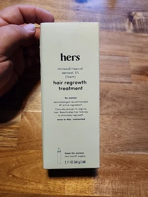 Hers Womens Hair Regrowth Minoxidil Topical Aerosal, 5% Foam 2.11 Oz Exp. 01/26 - Image 1 of 4
