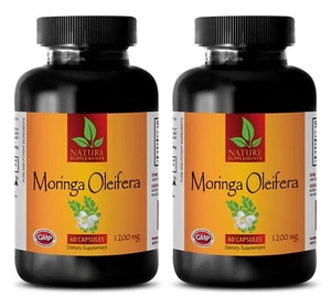 Weight Loss PIlls - Moringa Oleifera Leaf 1200mg Extract - 120 Capsules - Picture 1 of 5