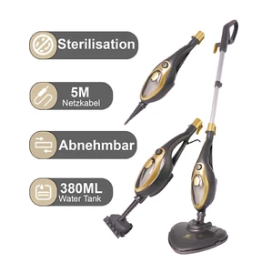 SUPERLEX Dampfreiniger 15 in 1 Haushaltsdampfer Dampfbesen Bodenwischer Steamer - Bild 1 von 11