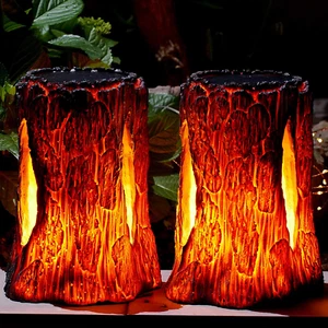 Solar Lights Outdoor,Stump on Fire Torch Lights,Flicker - Picture 1 of 12