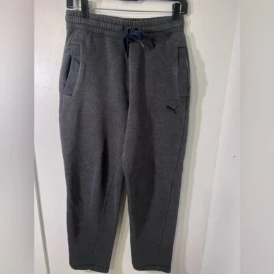 Puma,S, Gris, Forrado de Vellón Bolsillo Elástico Cintura Cordón Pantalón Sudadera, Logo Foto 1 de 4