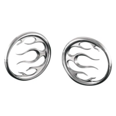 Parrillas de altavoz de llama cromadas Kuryakyn 3788 Foto 1 de 2