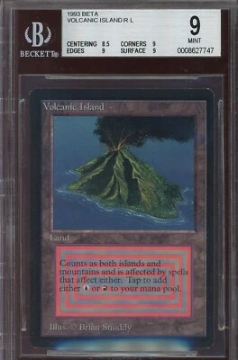 MINT BGS 9 Beta Volcanic Island ~ Vintage MTG/Magic!!! - Image 1 of 2
