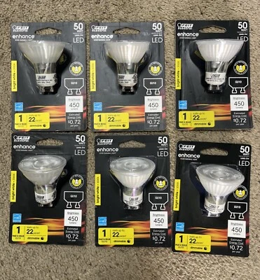 Feit Electric MR16IFG105930CA 120V 6W 3000K Bright White MR16 LED (6PK) - Image 1 of 4