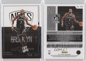 2021-22 Panini Noir Icon Edition /99 Kevin Durant #129