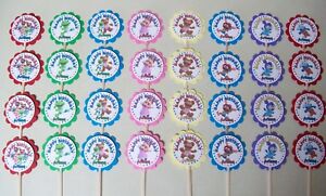 32 MUPPET BABIES  Personalized cupcake toppers birthday party 