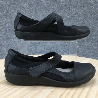 Clarks Shoes Womens 8 Sillian Bella Mary Jane Black Low Top Comfort 60886135 - Image 1 of 4