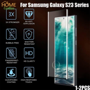 2 x protection d'écran en verre trempé ultra couverture complète pour Samsung Galaxy S23 Plus - Photo 1 sur 16