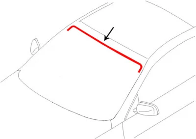 Parabrisas superior Direct-Fit moldura moldura 1995-2001 BMW 740i / 750i Foto 1 de 4