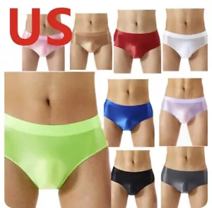 Beige Satin, Glossy, Shiny Underwear For Men - Picture 1 of 4