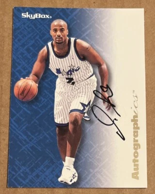 1996 Skybox Autographics Dennis Scott Auto On Card Autograph Orlando Magic - Image 1 of 2
