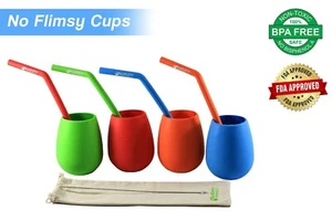 Eco-friendly Kids Drinking Cups| Reusable cups for adults & kids|FDA approved - Picture 1 of 9