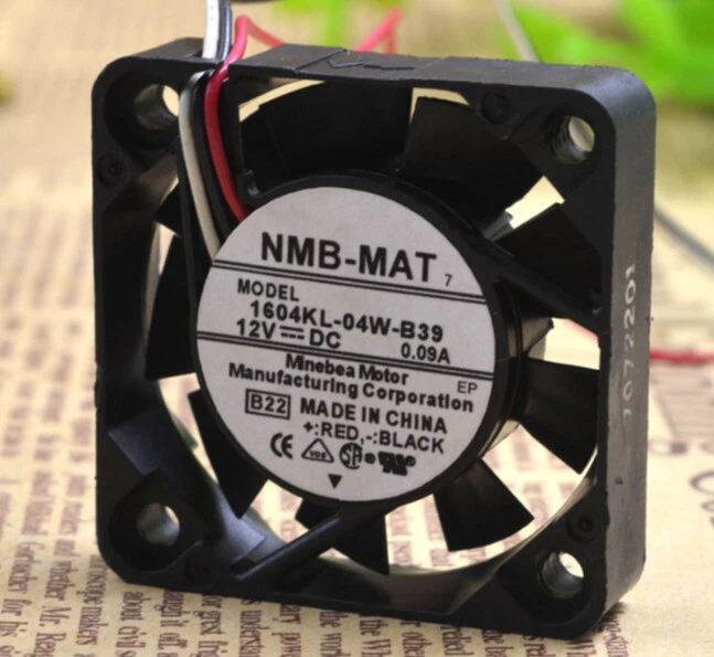 1PCS NEW NMB 1604KL-04W-B39 4cm 4010 12V 0.09A  cooling fan #LRR - Image 1 of 1