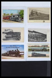 Lote 39653 Colección de sellos temáticos Trenes en álbum. - Imagen 1 de 10