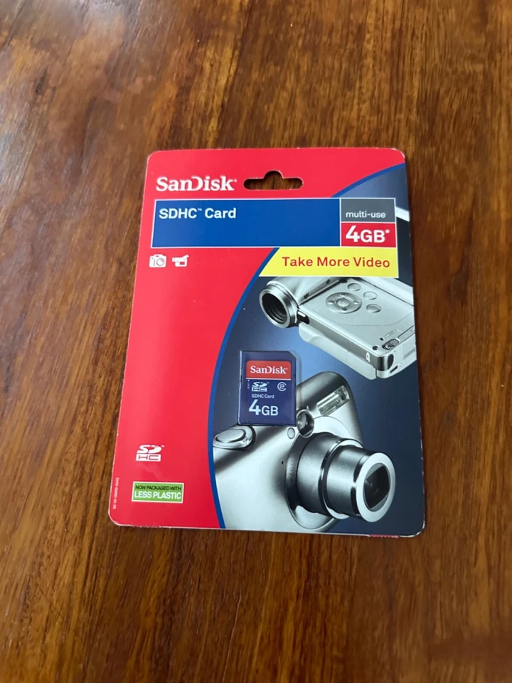 SanDisk 4GB Class 2 SDHC (Secure Digital HC) Card  SDSDB-4096-AW11WH (NEW SEALED - Image 1 of 1
