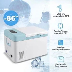 -86℃ to 25℃ Portable Ultra-Low Temperature Freezer AC100V-240V DC12V/24V - Picture 1 of 9