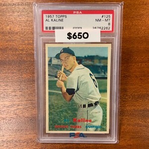 1957 Topps Al Kaline #125 *Tigers* PSA 8 NM-MT
