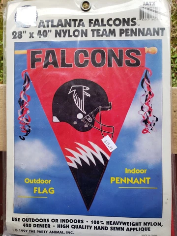 Atlanta Falcons-Appliquéd Nylon Flag/Pennant-28"x40"-NFL Cover
