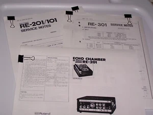 Roland RE 101 201 301 Chorus Echo PDF manuali e note di servizio - Foto 1 di 1