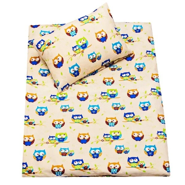 2Pc Baby Bedding Set 135x100 cm Owls Yellow - Image 1 of 1
