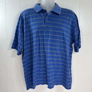 Slazenger Golf Collection Blue Polo Shirt Size XL 100% Cotton - Picture 1 of 9