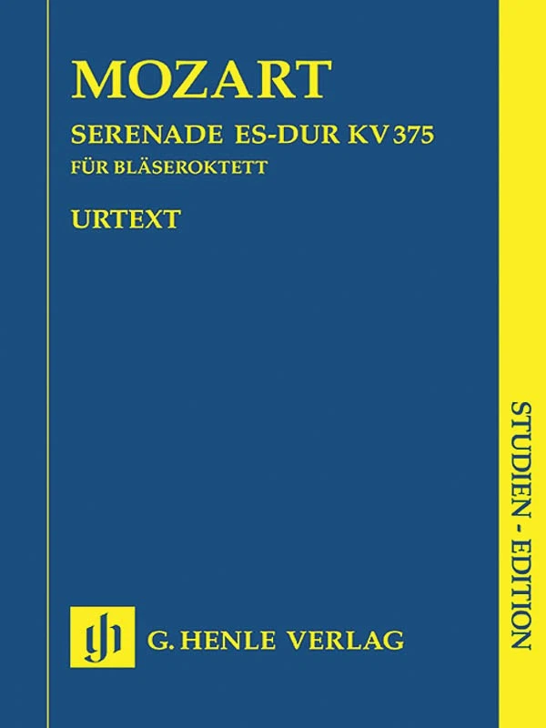Study Score Mozart Serenade in Eb Major K375 for Oboe Clarinet Henle Urtext Book - Image 1 of 1