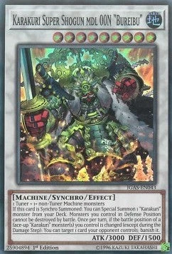 Karakuri Super Shogun mdl 00N "Bureibu" IGAS-EN043 Super Rare Englisch NM unl. - Bild 1 von 2