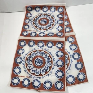 Frankie Welch Oblong Scarf Bicentennial Council of Thirteen States Nylon 34" - Picture 1 of 4