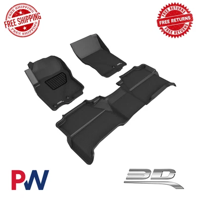 Forro de piso 3D MAXpider ajuste personalizado KAGU para todo tipo de clima para Nissan Frontier 2005-19 Foto 1 de 4