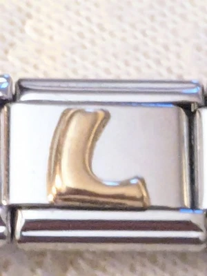 Authentic Zoppini Puffy 18k Gold Letter L Free Shipping B2 - Image 1 of 3
