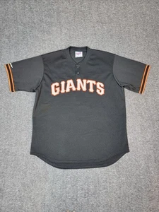 Vintage 90s Majestic Diamond Collection San Francisco Giants XL Black Mesh Jersey - Bild 1 von 11
