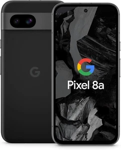 Google Pixel 8a 128GB GA04432-GB Obsidian Unlocked to all network New UNUSED A+ - Afbeelding 1 van 16