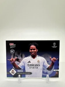 2024 Topps Now UCL Endrick Rookie Wonderkid Joins Real Madrid CF #142 RC LE 6998 - Bild 1 von 3