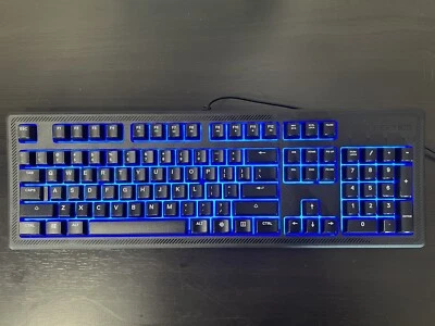 SteelSeries Apex 100 Blue LED Backlit Gaming Keyboard - Image 1 of 4