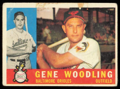 1960 Topps #190 Gene Woodling Baltimore Orioles - Image 1 of 2