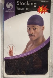 Calza uomo Wave Cap, vestibilità reale, adatta a tutte le taglie, berretto testa, moda, (confezione da 2) - Foto 1 di 2