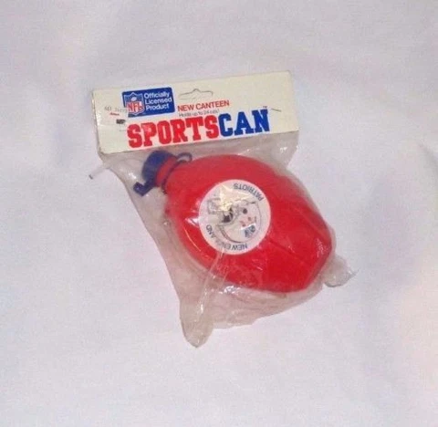 1970s Vintage NFL New England Boston Patriots Sports Can Bottle Kids Children Cover