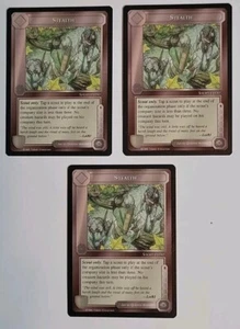 MIDDLE EARTH CCG MECCG STEALTH THE WIZARDS LIMITED COMMON x3 PLAYSET - Picture 1 of 4
