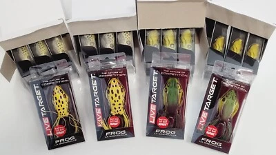 LIVETARGET Lures Frog Hollow Body 16 lot FGH65T501,FGH55T501,FGH55T508,FGH65T508 - Image 1 of 4