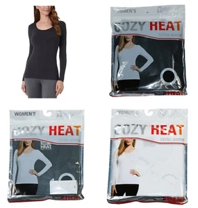 32 Degrees Cozy Heat Soft Touch Scoop Neck Long Sleeve Women's T-Shirt NWT - Picture 1 of 6