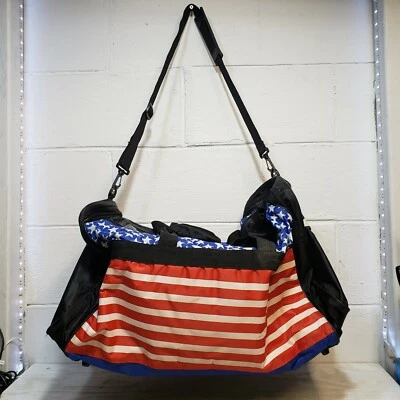 Martial Arts Protection Duffel Bag Sz 2 Chest Protector Shin Forearm Head Gear  - Image 1 of 4