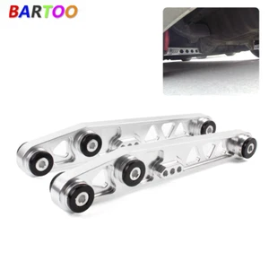 Par plateado brazo de control inferior trasero para 88-95 CRX 94-01 Integra - Imagen 1 de 12