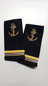FOURREAUX D'EPAULES MAITRE PRINCIPAL MARINE NATIONALE GALON GRADE - Imagen 1 de 1
