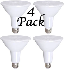 4 Pack Bioluz LED PAR38 LED Bulb 15w (120w Equiv) 3000k Dimmable Lamp - Indoo... - Picture 1 of 9