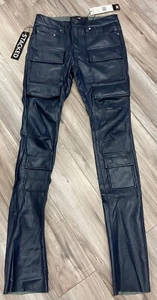 JORDAN CRAIG ROSS STACKED "THRILLER" CARGO PANTS (MIDNIGHT BLUE) - Picture 1 of 4