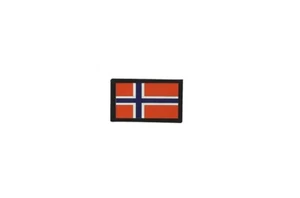 Patch Aufnäher Aufnäher Stickerei Thermoaufnäher bedruckt Flagge Badge Norwegen - Bild 1 von 1