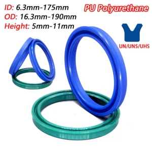 PU Oil Seal Rings UN/UHS/UNS U-Cup Piston Hydraulic Rod Seal ID 6.3mm-175mm - Picture 1 of 8