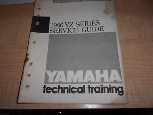 Yamaha Technical Training YZ Series Motorcycle Service Guide Book 1986 - Bild 1 von 2